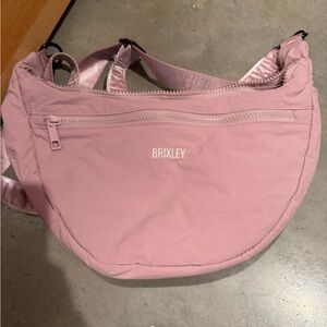 Brixley Blush Pink Crescent Crossbody Bag